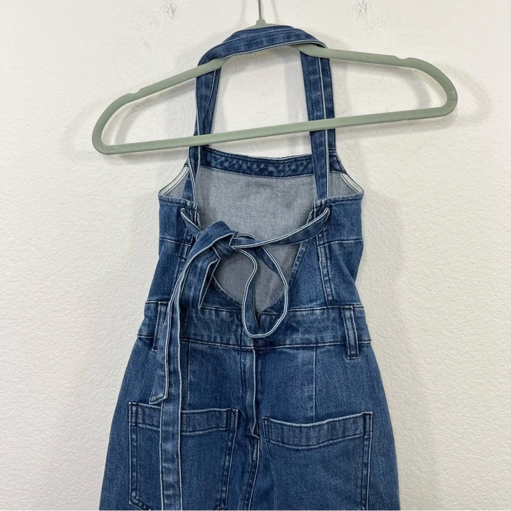 Madewell Tie-Back Denim‎ Jumpsuit size XXS Women’s Coveralls